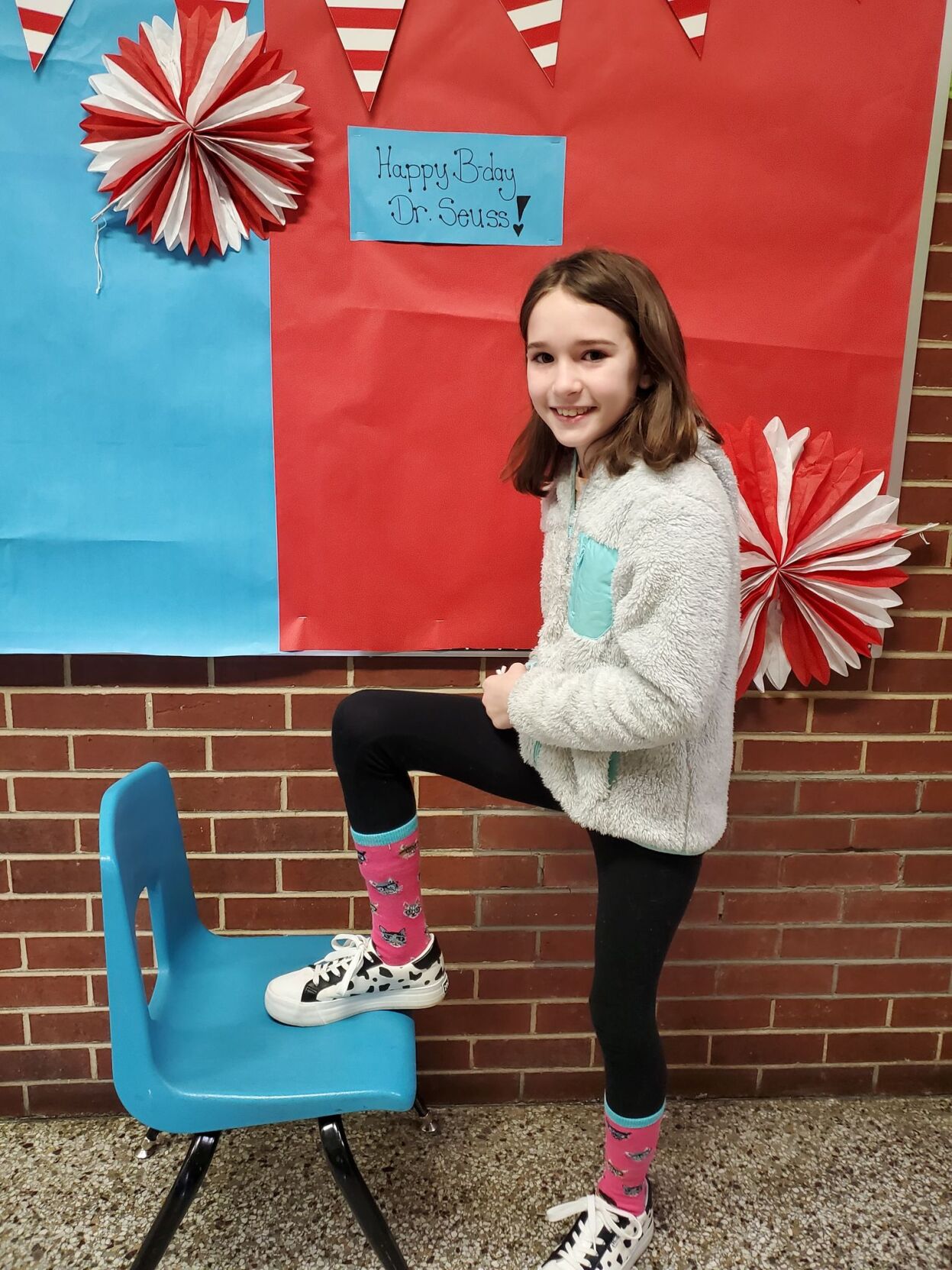 Crazy Sock Day at Indian Springs Elementary